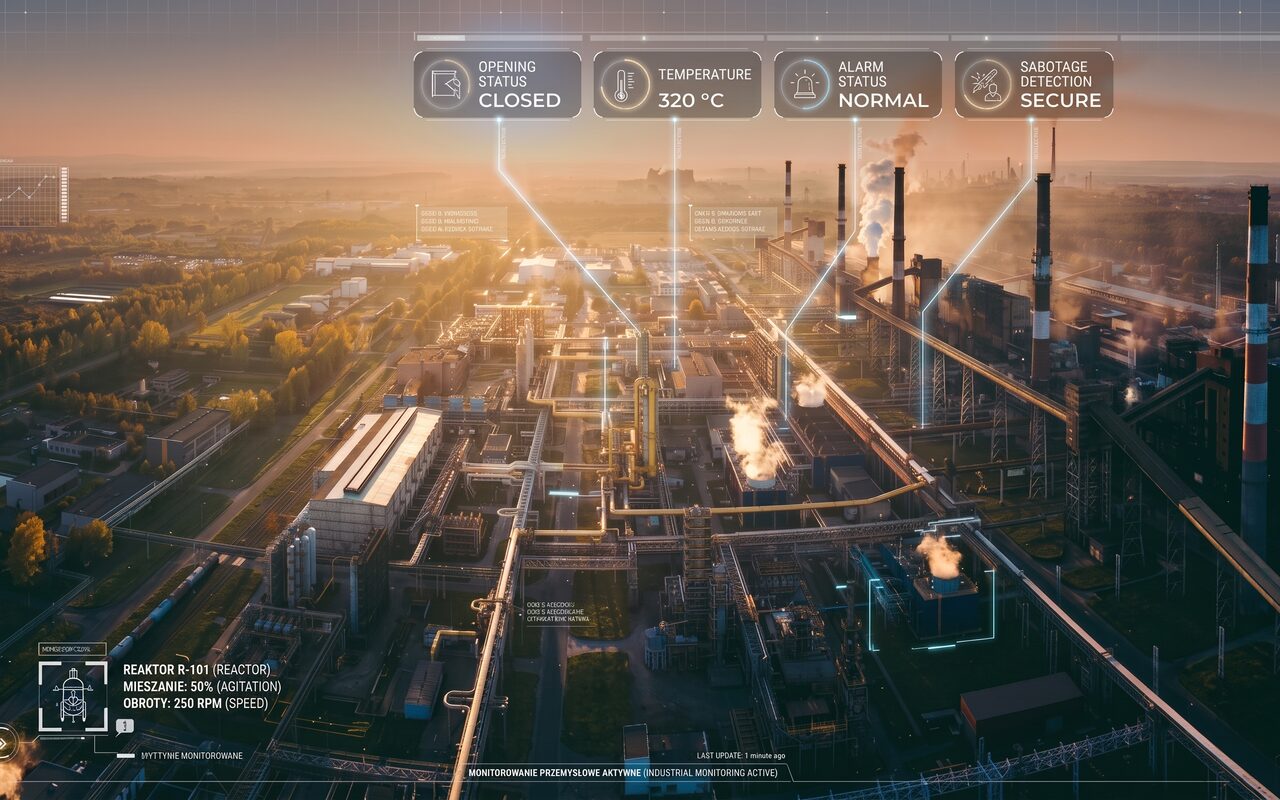 Industrieanlage, geschützt durch das SensLine-System