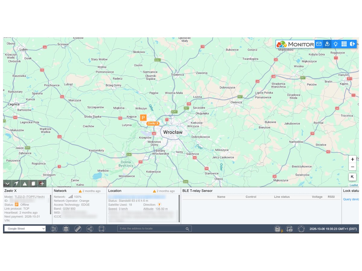 TOPFLYtech Monitor – platforma śledzenia online