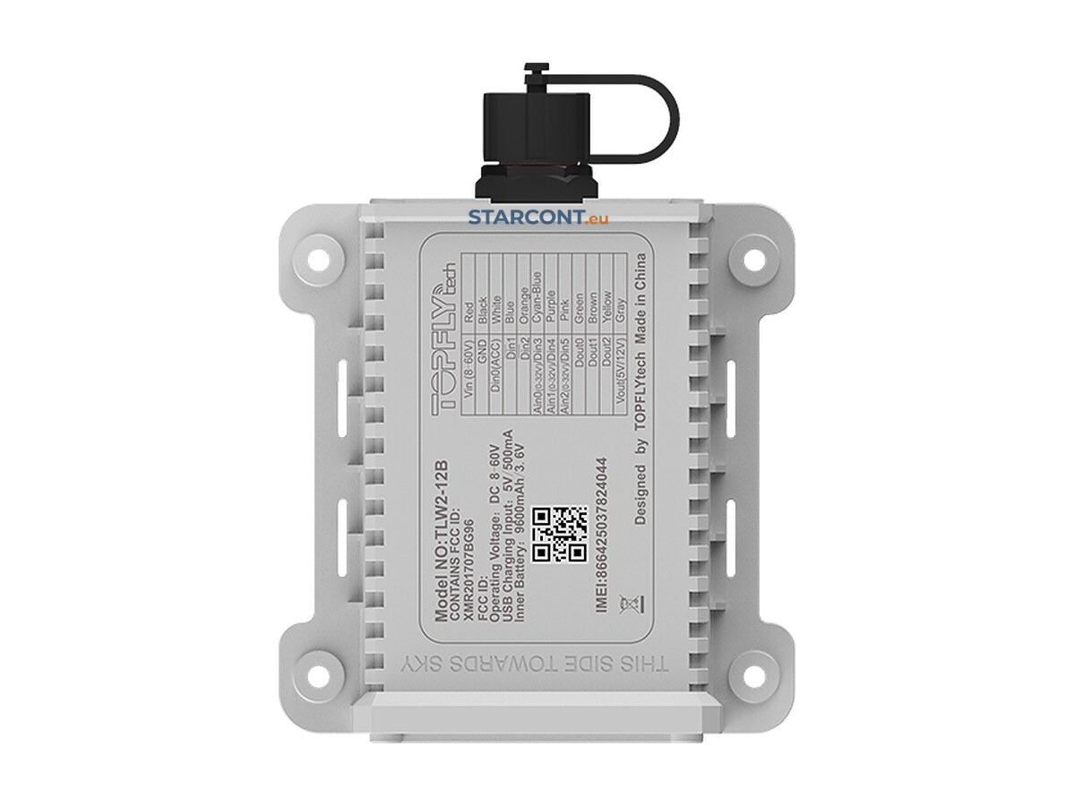 Fest verbauter Tracker TLW2-12B (4G LTE) mit Akku